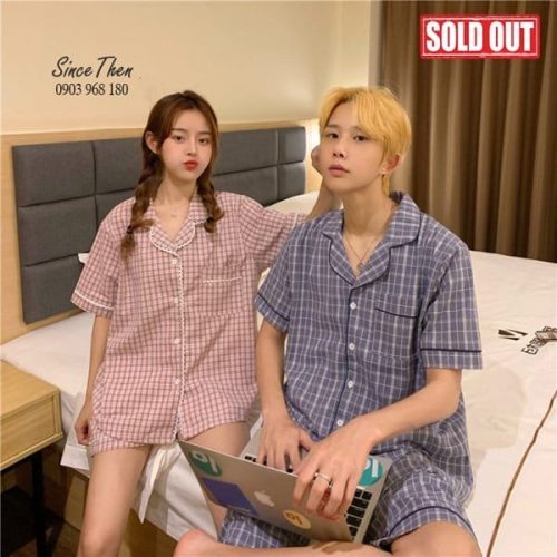 Pijama Doi Nam Nu Mac Nha Sold Out