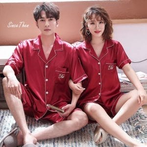 Đồ ngủ đôi đẹp làm quà cưới tại Since Then Part 1 14 Đồ ngủ đôi lụa ngắn - SInce Then Đà Nẵng