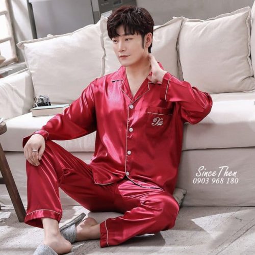 Pijama Nam Lua Dai Tay D0001m