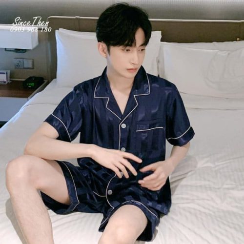 Pijama Nam Lua Ngan Tay D0063