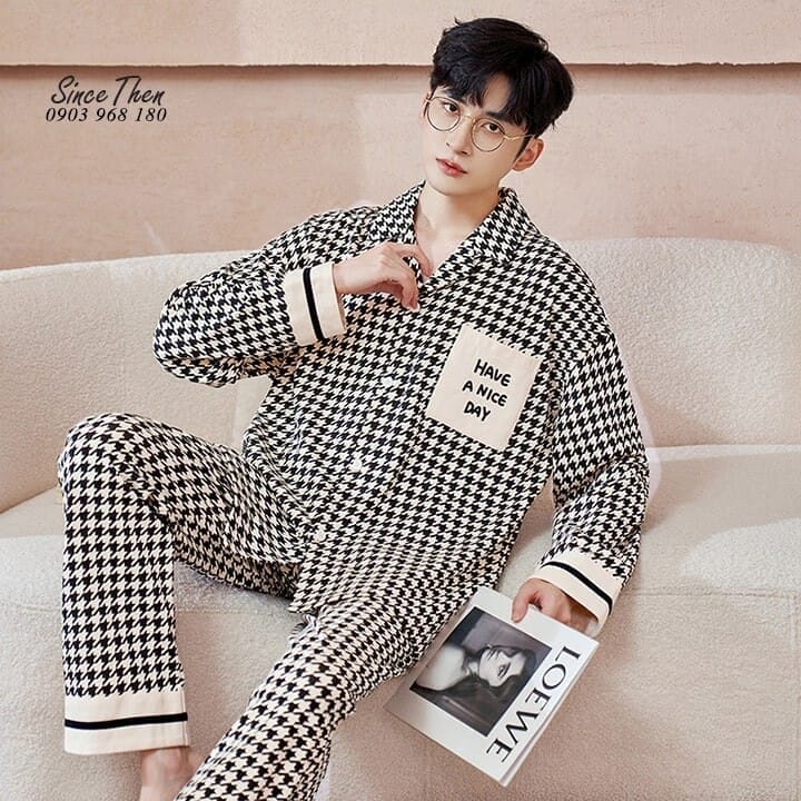 Đồ ngủ nam cotton dài Lacerta 1 Do Ngu Nam Cotton Dai Lacerta