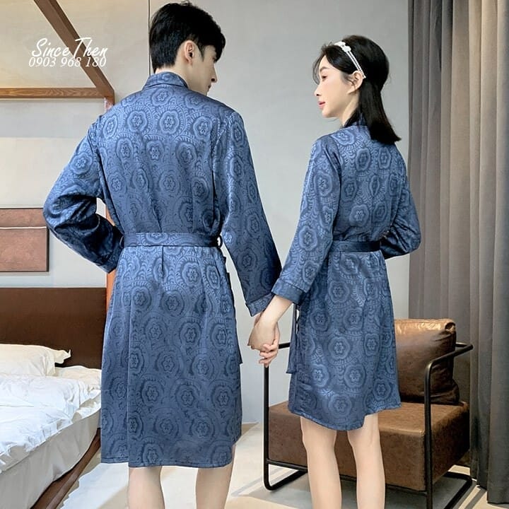 Áo choàng ngủ đôi Volans 3 Pijama Doi Nam Nu Choang Dai