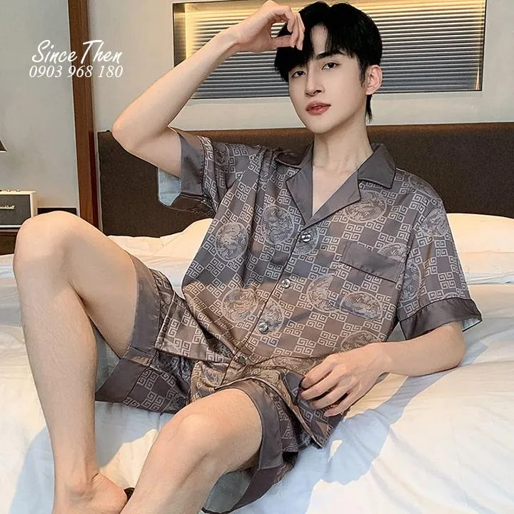 Pijama lụa nam Adonis 2 bo do ngu nam trung nien