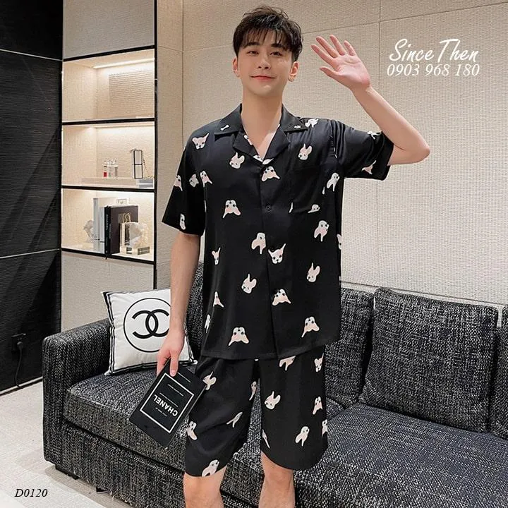 Bộ pijama lụa nam Kerenza 2 do ngu nam